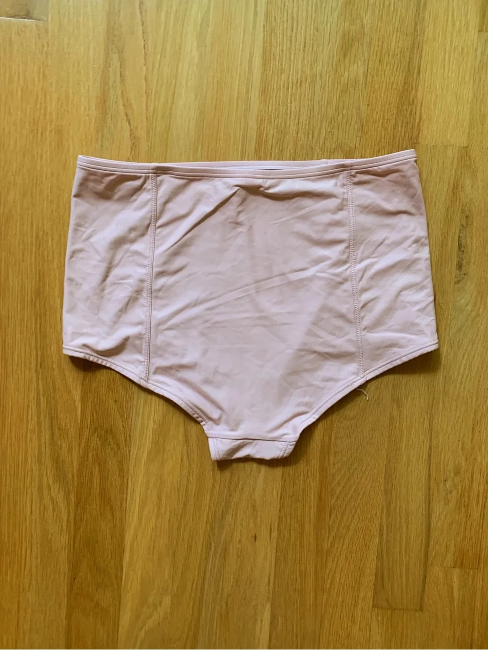 J. Crew High Waisted Bikini Bottoms Pale Pink Size M, Full Coverage